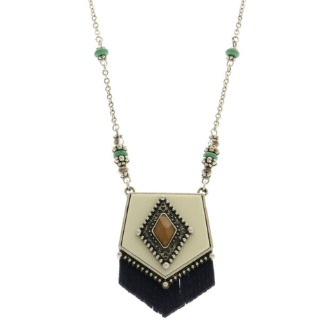 Mi Amore Long-Necklace Multicolor/Silver-Tone
