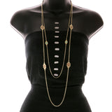 Mi Amore Necklace-Earring-Set Gold-Tone