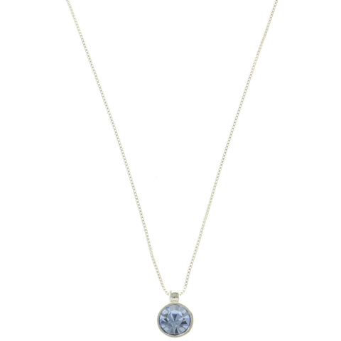Mi Amore Pendant-Necklace Blue/Silver-Tone