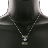 Mi Amore Pendant-Necklace Blue/Silver-Tone