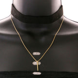 Mi Amore Multiple-Necklace-Set Black/Gold-Tone