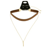 Mi Amore Multiple-Necklace-Set Brown/Gold-Tone
