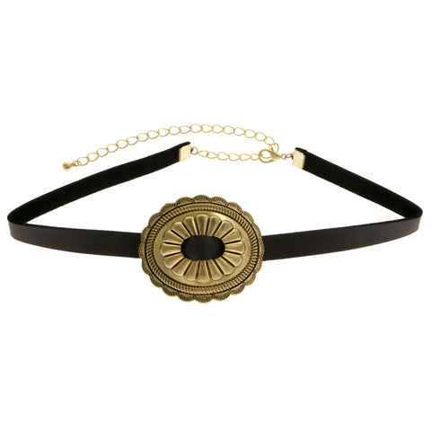 Mi Amore Choker-Necklace Gold-Tone/Brown