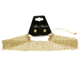 Mi Amore Necklace-Earring-Set Gold-Tone