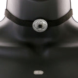 Mi Amore Necklace-Earring-Set Black/Silver-Tone