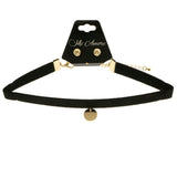 Mi Amore Necklace-Earring-Set Gold-Tone/Black