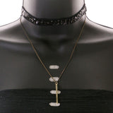 Mi Amore Choker-Necklace Black/Gold-Tone