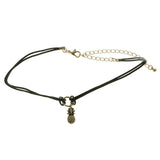 Mi Amore Pineapple Choker-Necklace Brown/Bronze-Tone