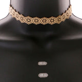 Mi Amore Choker-Necklace Brown/Gold-Tone