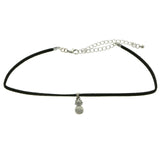 Mi Amore Pineapple Choker-Necklace Black/Silver-Tone