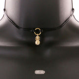 Mi Amore Pineapple Choker-Necklace Gold-Tone/Black