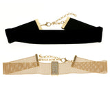 Mi Amore Multiple-Necklace-Set Gold-Tone/Black