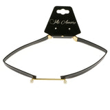 Mi Amore Choker-Necklace Black/Gold-Tone