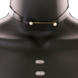 Mi Amore Choker-Necklace Black/Gold-Tone