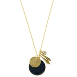 Mi Amore Pendant-Necklace Gold-Tone/Blue