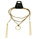 Mi Amore Choker-Necklace Brown/Gold-Tone