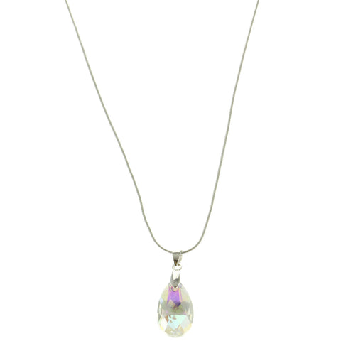 Mi Amore Pendant-Necklace Silver-Tone/Clear
