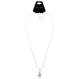 Mi Amore Pendant-Necklace Silver-Tone/Clear