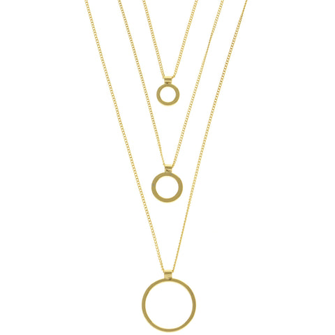 Mi Amore Layered-Necklace Gold-Tone
