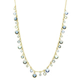 Mi Amore Long-Necklace Gold-Tone/Blue
