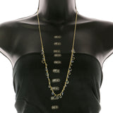 Mi Amore Long-Necklace Gold-Tone/Blue