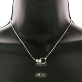 Mi Amore Ring Fashion-Necklace Silver-Tone