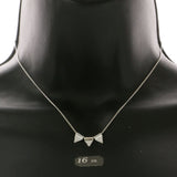 Mi Amore Long-Necklace Silver-Tone