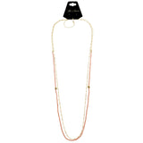 Mi Amore Star Layered-Necklace Pink/Gold-Tone