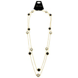 Mi Amore Long-Necklace Blue/Gold-Tone