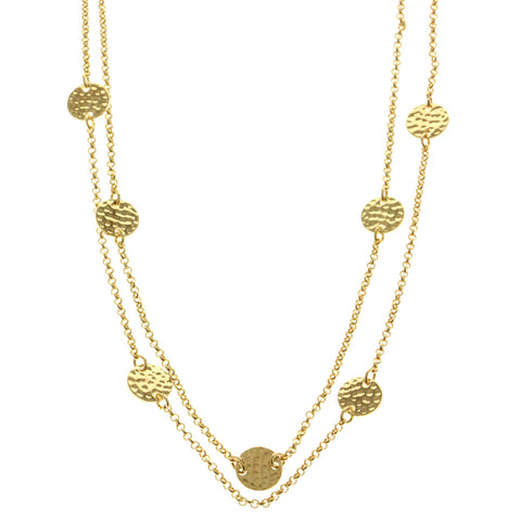 Mi Amore Long-Necklace Gold-Tone