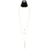 Mi Amore Layered-Necklace Silver-Tone