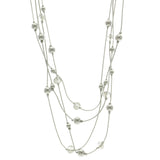 Mi Amore Layered-Necklace Silver-Tone