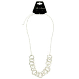 Mi Amore Fashion-Necklace Silver-Tone