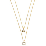 Mi Amore Layered-Necklace Gold-Tone