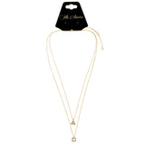 Mi Amore Layered-Necklace Gold-Tone