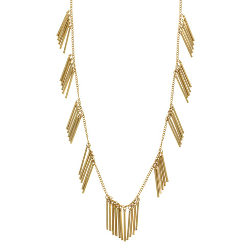 Mi Amore Long-Necklace Gold-Tone