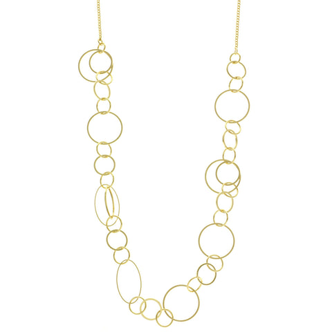 Mi Amore Long-Necklace Gold-Tone