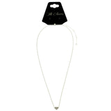 Mi Amore Heart Pendant-Necklace Silver-Tone