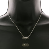 Mi Amore Heart Pendant-Necklace Silver-Tone