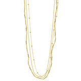 Mi Amore Layered-Necklace Gold-Tone/Peach