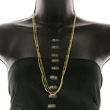 Mi Amore Layered-Necklace Gold-Tone/Peach