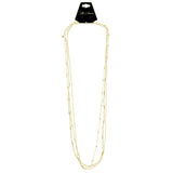 Mi Amore Layered-Necklace Gold-Tone/White