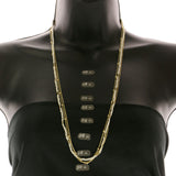 Mi Amore Layered-Necklace Gold-Tone/White