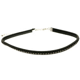 Mi Amore Choker-Necklace Black/Silver-Tone