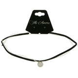 Mi Amore Choker-Necklace Black/Silver-Tone