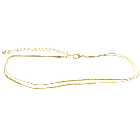 Mi Amore Choker-Necklace Gold-Tone