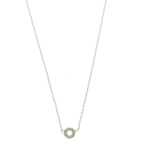 Mi Amore Fashion-Necklace Silver-Tone
