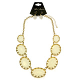 Mi Amore Necklace-Earring-Set Yellow/Gold-Tone