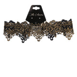 Mi Amore 3 in. extender Choker-Necklace Gold-Tone/Black