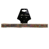Mi Amore 4 in. extender Stars Choker-Necklace Multicolor & Silver-Tone